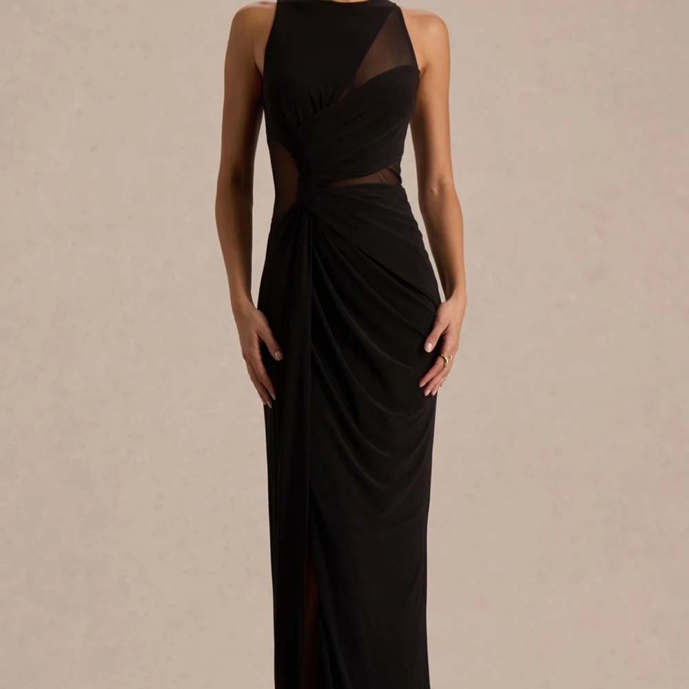 Club L London Black Maxi Dress